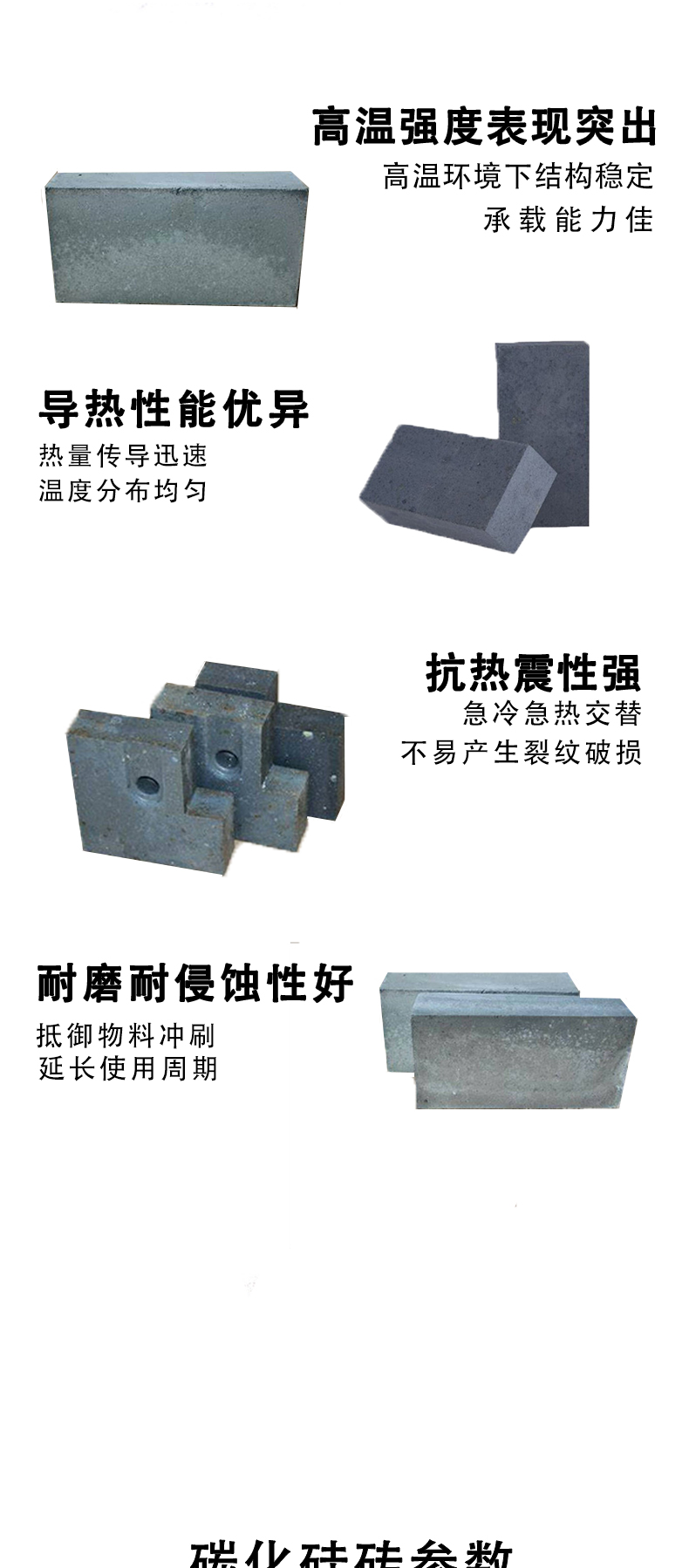 耐火砖 碳化硅砖 耐高温新材料窑炉 高密度高温砖 - 5