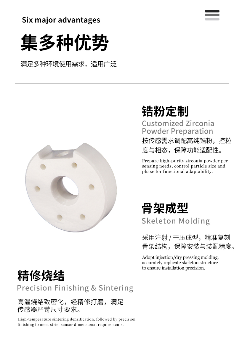 机械陶瓷 氧化锆陶瓷传感器骨架 - 4