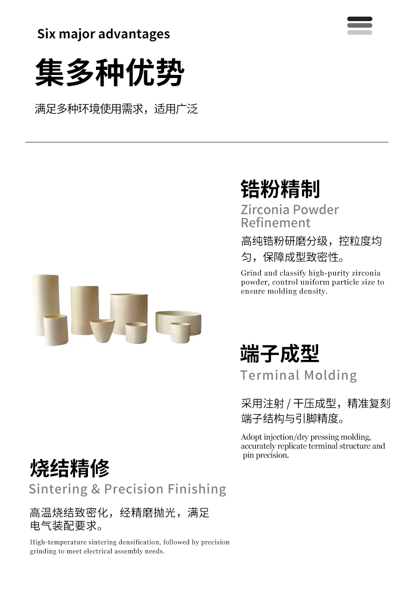 绝缘陶瓷 氧化锆陶瓷端子 - 4