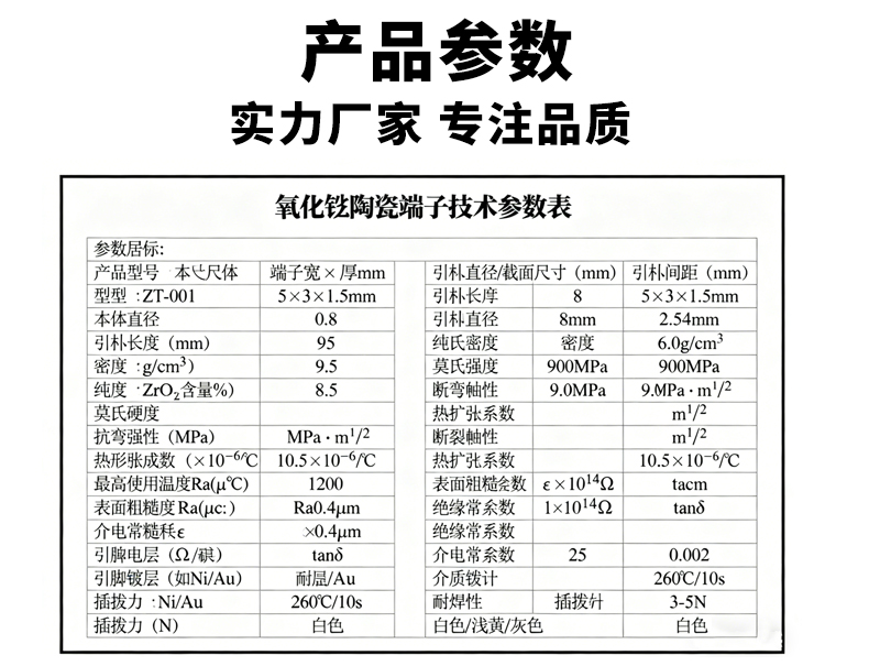 绝缘陶瓷 氧化锆陶瓷端子 - 6