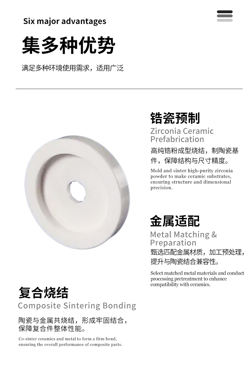 机械陶瓷 氧化锆陶瓷金属件 - 4