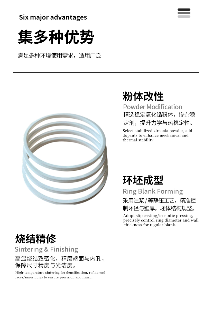 工厂 陶瓷环 氧化锆陶瓷环 氧化铝陶瓷环 耐磨陶瓷环 - 4