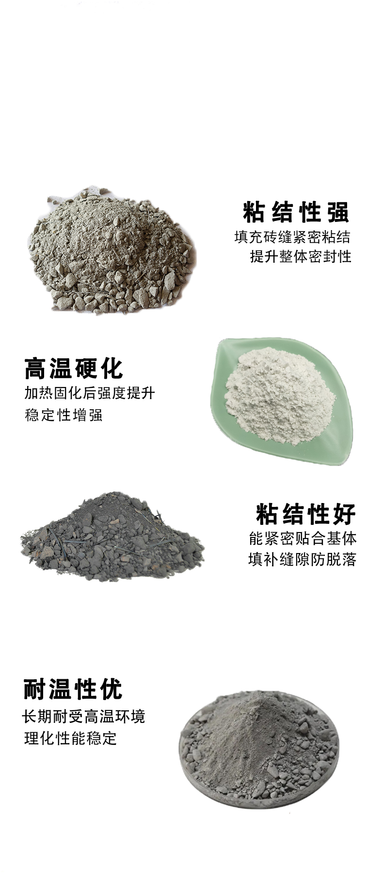 高温可塑料 电厂窑炉修补修理粘土结合耐火 - 5