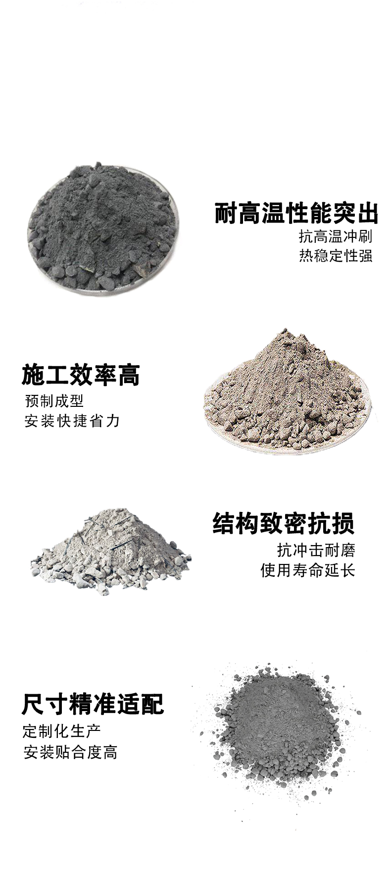 浇注料预制件 反射炉专用浇注料预制件 - 5