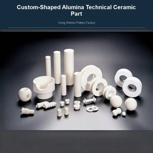 Custom-Shaped Alumina Technical Ceramic Part