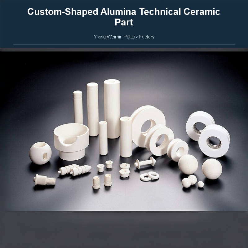 Custom-Shaped Alumina Technical Ceramic Part